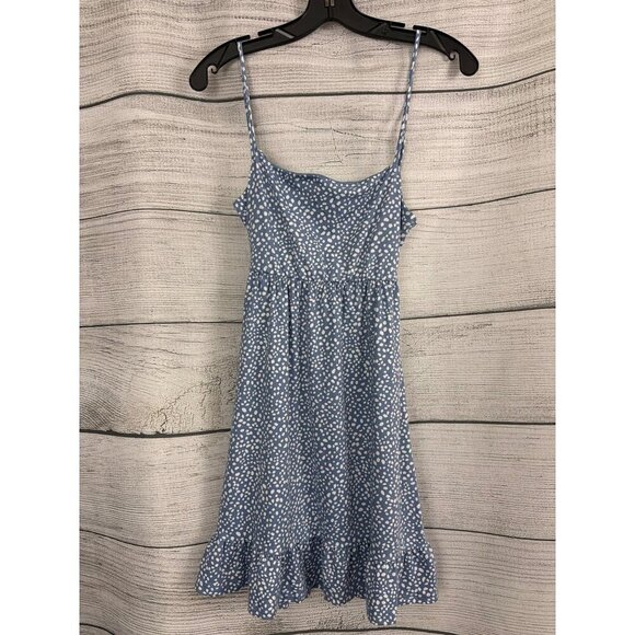 Altar'd State Dresses & Skirts - Altar'd State Blue Speckled Spaghetti Strap Boho Summer Dress Size S